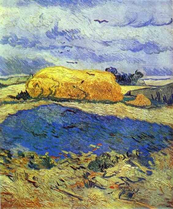 Vincent van Gogh Haystack in Rainy Day